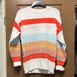 SHEIN Colorful Striped Women's Sweater